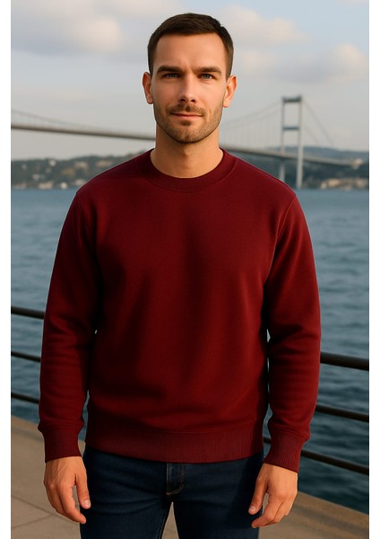 Erkek Sweatshirt 3 Iplik Şardonlu