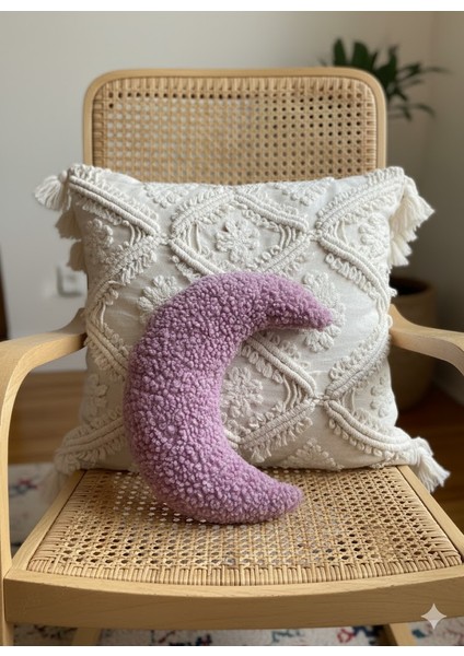 Teddy Moon Yastık Pembe