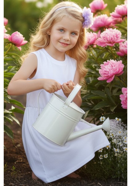 0001 - Kız Çocuk Krem Elbise Lila Toka Takım fırsatları