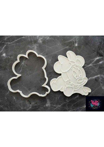 Minnie Mouse Kurabiye Kalıbı ve Şeker Hamuru Şekillendirici