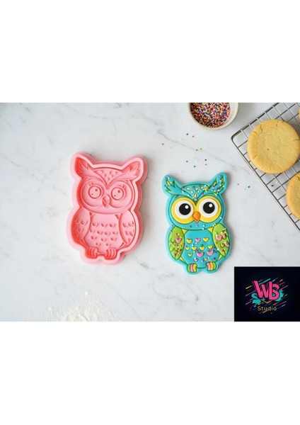 Sevimli Baykuş Kurabiye Kalıbı ve Şeker Hamuru Şekillendirici