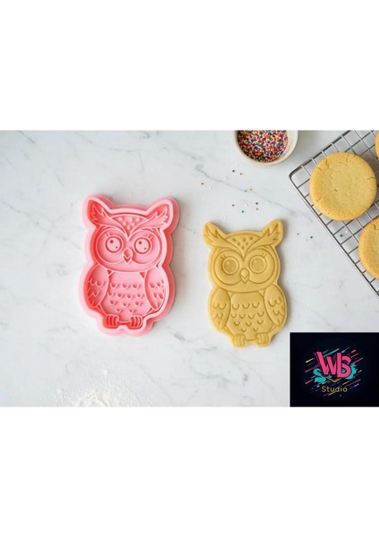 Sevimli Baykuş Kurabiye Kalıbı ve Şeker Hamuru Şekillendirici modelleri