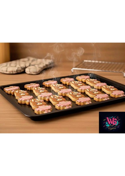 Sevimli Balerin Tavşan Kurabiye Kalıbı ve Şeker Hamuru Şekillendirici modelleri