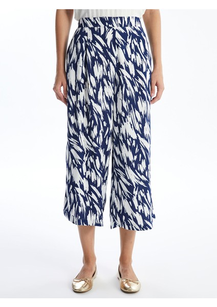 Yeni Sezon Beli Lastikli Desenli Kadın Kapri fiyatları