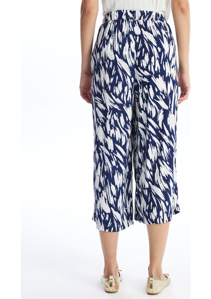 Yeni Sezon Beli Lastikli Desenli Kadın Kapri fırsatları