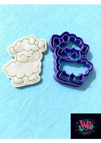 Sevimli Kuzu Kurabiye Kalıbı ve Şeker Hamuru Şekillendirici modelleri