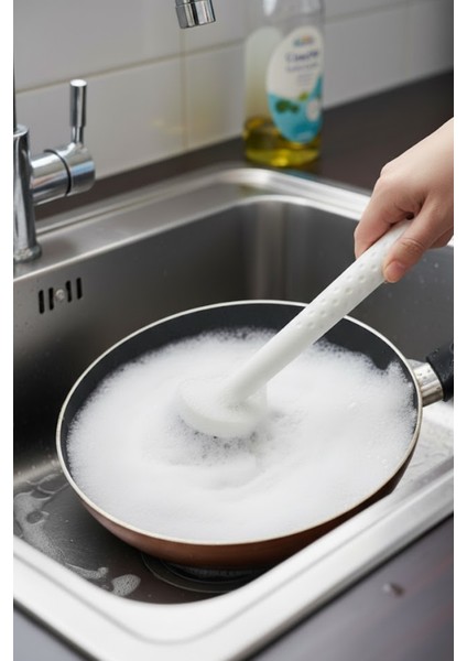 Çok Amaçlı Beyaz Saplı Mutfak Banyo Temizlik Fırçası - Bulaşık Temizlik Fırçası modelleri