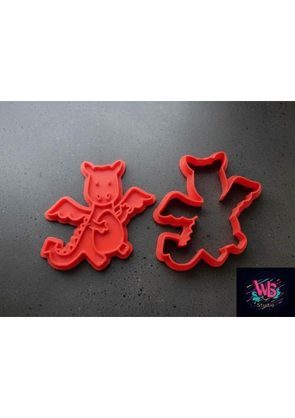 Sevimli Ejdeha Kurabiye Kalıbı ve Şeker Hamuru Şekillendirici fiyatları