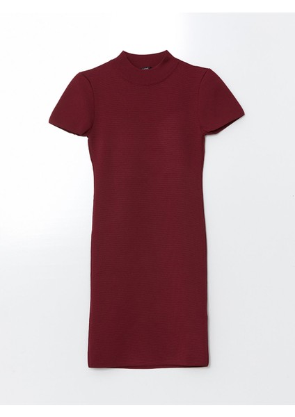 Yeni Sezon Yarım Balıkçı Yaka Dokulu Kadın Triko Elbise indirimleri