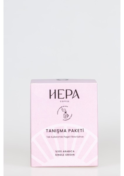 Tanışma Paketi Tek Kullanımlık Poşet Filtre Kahve 10'lu Paket