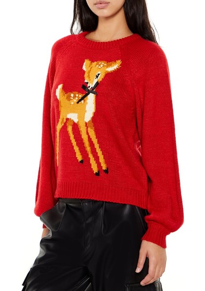 Geyik Desenli Kazak fırsatları