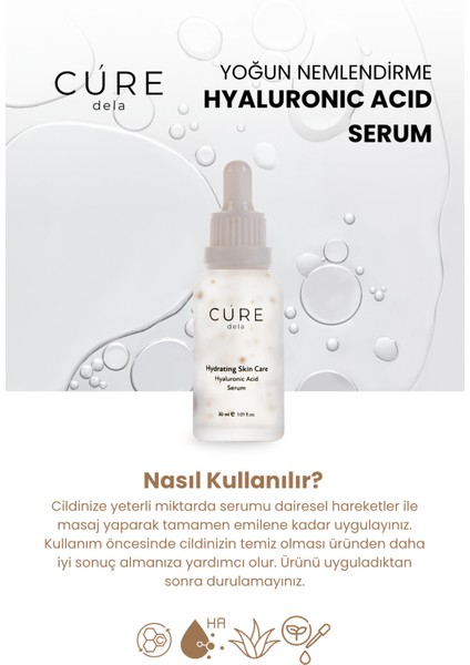 Yoğun Nemlendirici, Dolgunlaştırıcı, Onarıcı, Yenileyici ve Aydınlatıcı, Hyaluronic Acid Serum 30 ml fırsatları