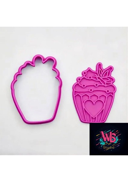 6'lı Dev Cupcake Kurabiye Kalıbı ve Şeker Hamuru Şekillendirici Seti fiyatları