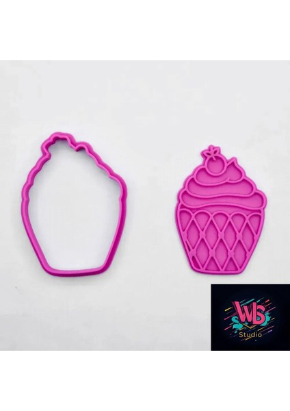 6'lı Dev Cupcake Kurabiye Kalıbı ve Şeker Hamuru Şekillendirici Seti modelleri