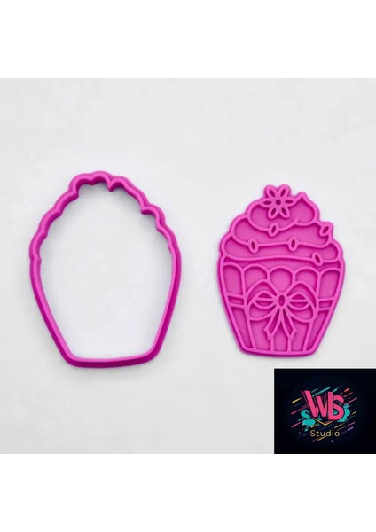 6'lı Dev Cupcake Kurabiye Kalıbı ve Şeker Hamuru Şekillendirici Seti fırsatları