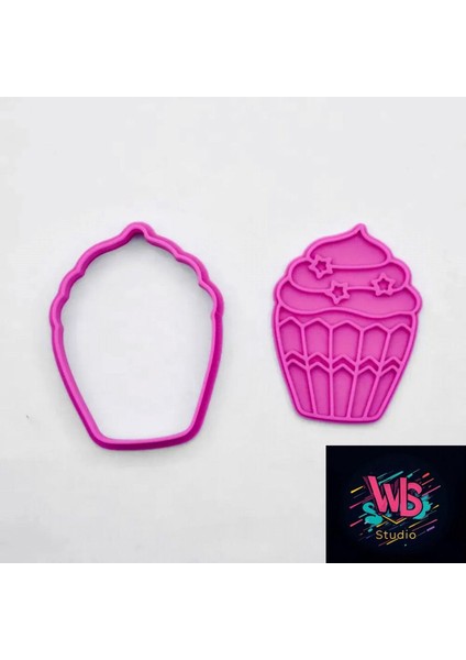 6'lı Dev Cupcake Kurabiye Kalıbı ve Şeker Hamuru Şekillendirici Seti indirimleri