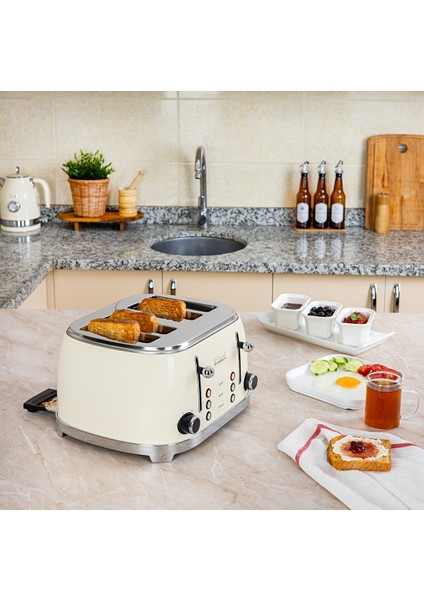 ZLN1214 | Retro Ekmek Kızartma Makinesi | 6 Kademeli | Buz Çözme | Yeniden Isıtma | 1500W fiyatları