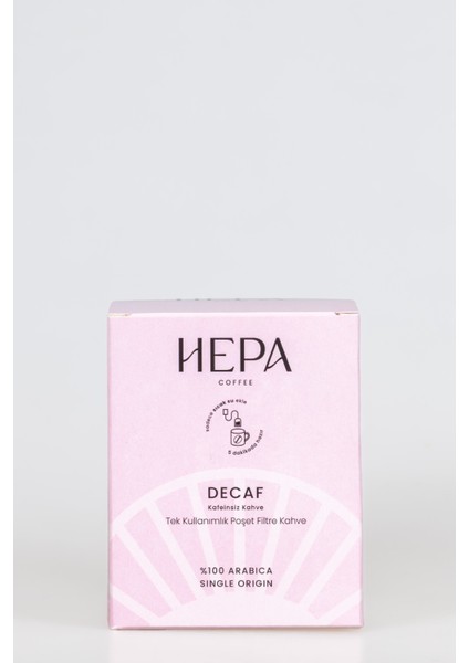 Decaf Tek Kullanımlık Poşet Filtre Kahve 10'lu Paket