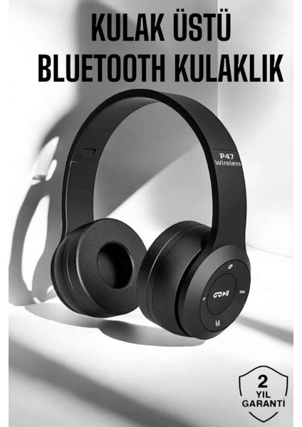 Kulak Içi Kablosuz Bluetooth Kulaklık Ekstra Bass ve Çok Yönlü Kullanım