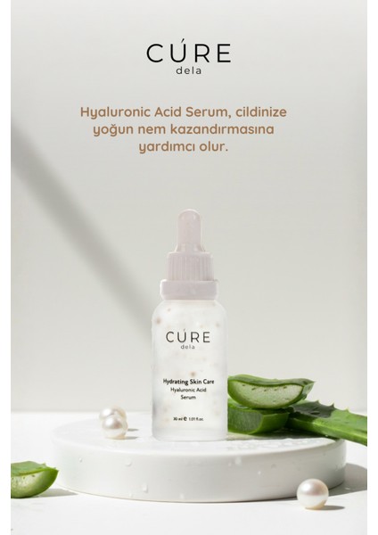 Yoğun Nemlendirici, Dolgunlaştırıcı, Onarıcı, Yenileyici ve Aydınlatıcı, Hyaluronic Acid Serum 30 ml