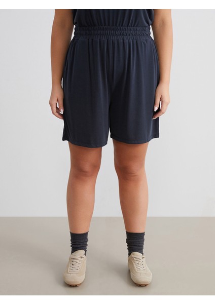 Yeni Sezon Beli Lastikli Modal Karışımlı Kadın Şort fiyatları