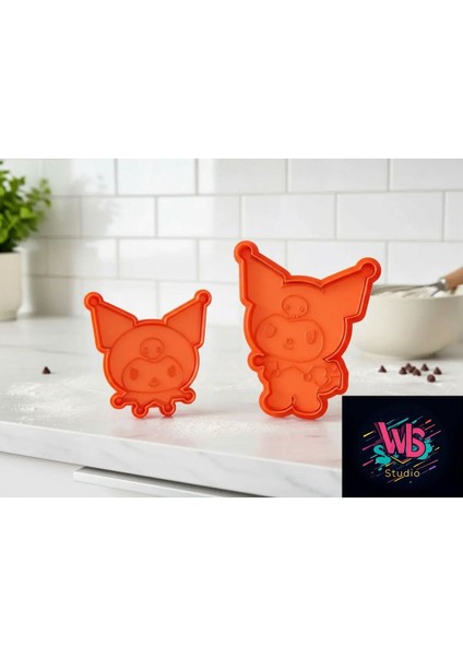 2'li Kuromi Kurabiye Kalıbı ve Şeker Hamuru Şekillendirici