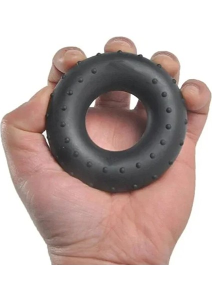 El Egzersiz Simidi Sert Direnç Siyah Renk