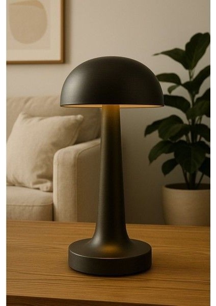 Siyah Renk Dokunmatik Şarjlı Masa Lambası fiyatları