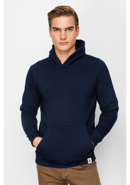 Erkek Lacivert Kapşonlu Sweatshirt fırsatları
