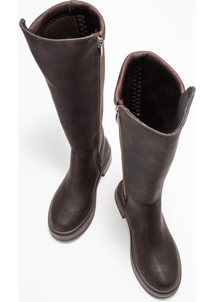 Kadın Düz Streçli Çizme Kahve Zümrüt indirimleri