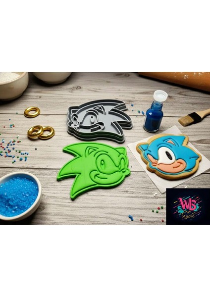 Sonic Kurabiye Kalıbı ve Şeker Hamuru Şekillendirici
