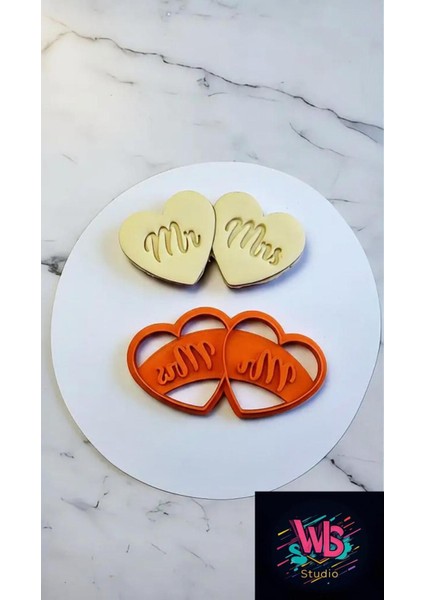 Bay ve Kalpli Kurabiye Kalıbı ve Şeker Hamuru Şekillendirici modelleri