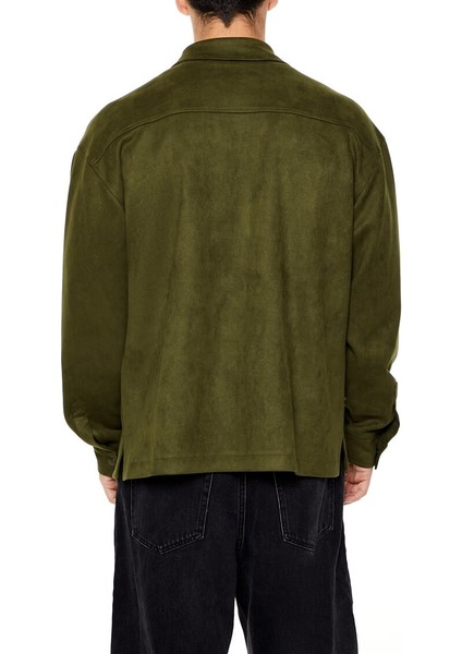 Suni Süet Çıtçıtlı Gömlek modelleri