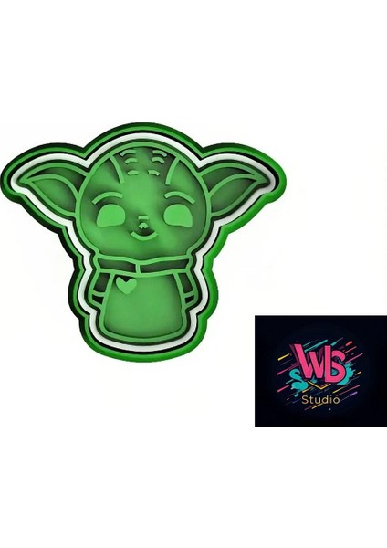 Baby Yoda Kurabiye Kalıbı ve Şeker Hamuru Şekillendirici modelleri
