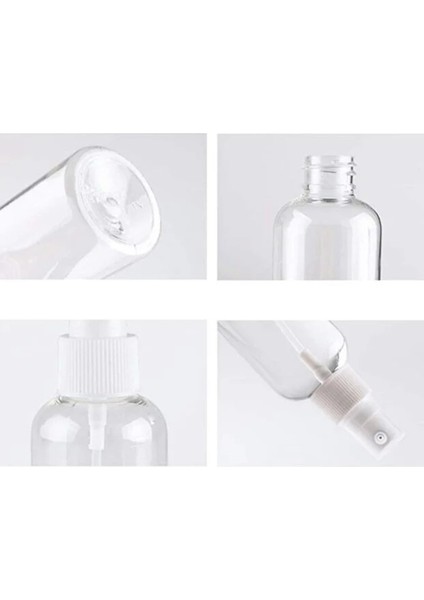 250 Adet 100 ml Dezenfektan Kolonya Parfüm Hediyelik Nikah Nişan Düğün Için Boş Plastik Sert Şişe