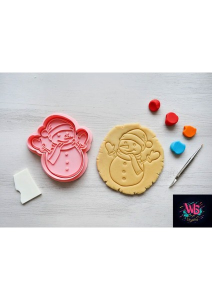 Sevimli Kardan Adam Kurabiye Kalıbı modelleri