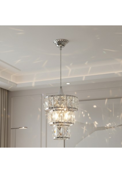 DG1121-K Kristal Avize – Krom (Yerli Üretim)