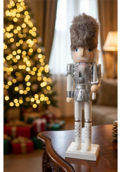 Kürklü Gümüş Kurşun Asker – 40 cm