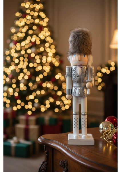 Kürklü Gümüş Kurşun Asker – 40 cm