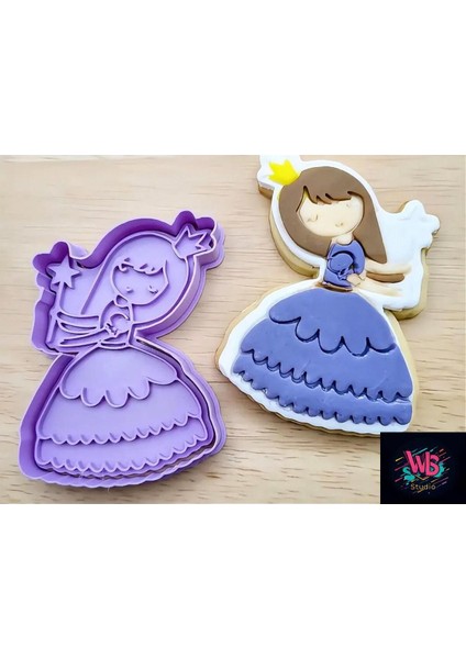Prenses Kurabiye Kalıbı ve Şeker Hamuru Şekillendirici