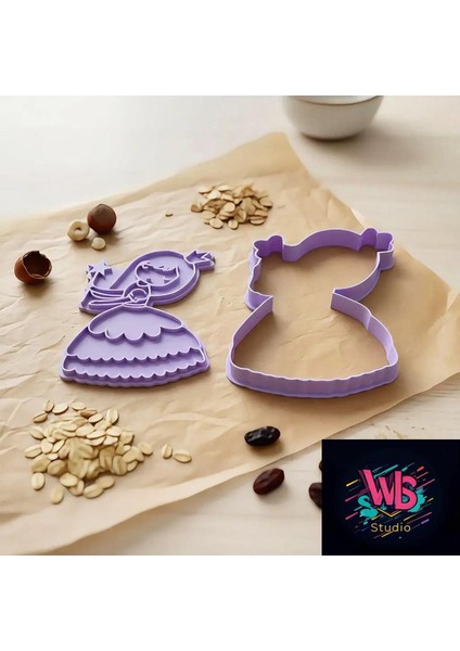 Prenses Kurabiye Kalıbı ve Şeker Hamuru Şekillendirici modelleri
