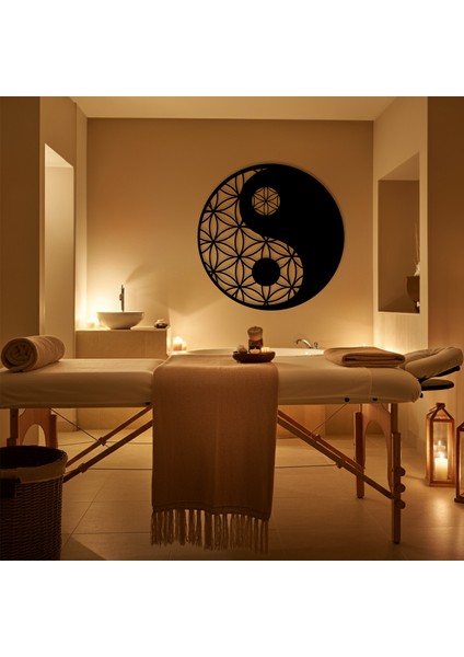Yin ve Yang Temalı Ahşap Duvar Tablosu modelleri