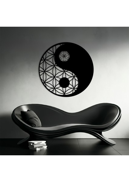 Yin ve Yang Temalı Ahşap Duvar Tablosu fırsatları