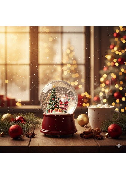 Işıklı ve Müzikli Noel Baba Kar Küresi – Büyük Boy Yılbaşı Dekoru fiyatları