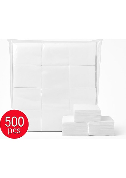 Makyaj Temizleme Pedi, Ince, Yumuşak Yüz Temizleme Mendilleri Kirpik Temizliği 500 Adet