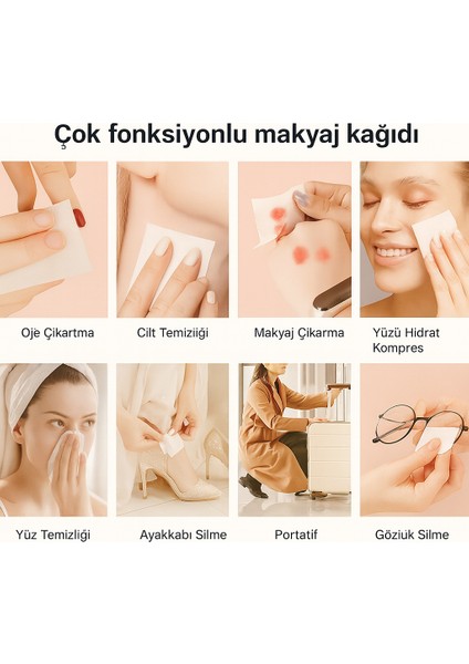 Makyaj Temizleme Pedi, Ince, Yumuşak Yüz Temizleme Mendilleri Kirpik Temizliği 500 Adet fiyatları