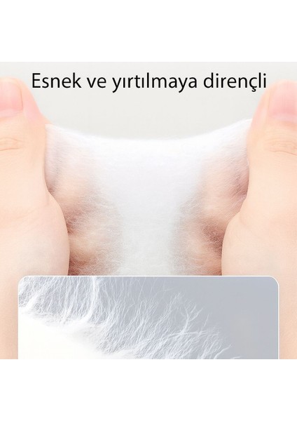 Makyaj Temizleme Pedi, Ince, Yumuşak Yüz Temizleme Mendilleri Kirpik Temizliği 500 Adet modelleri