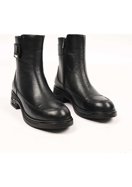 Bağcıksız Tokalı Termo Taban Hakiki Deri Casual Bot 335-662-19 Kadın Bot