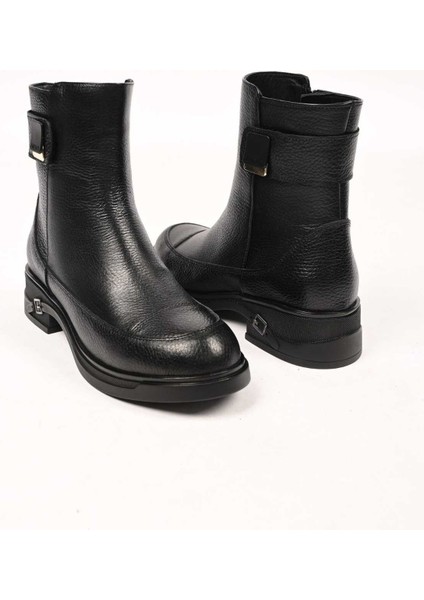 Bağcıksız Tokalı Termo Taban Hakiki Deri Casual Bot 335-662-19 Kadın Bot