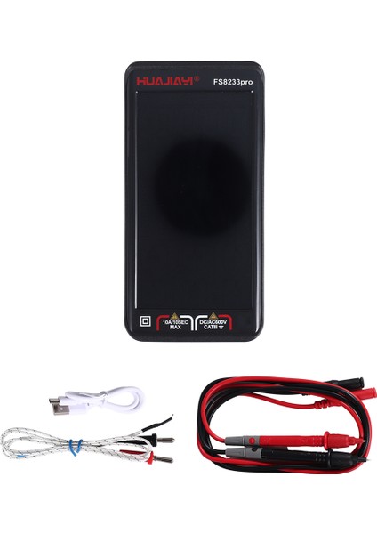Huajiayi FS8233PRO Dokunmatik Ekran Akıllı Dijital Multimetre Dc/ac 10A Multimetro Transistör 9999 Sayılar Gerçek Rmsauto Aralığı Siyah (Yurt Dışından)